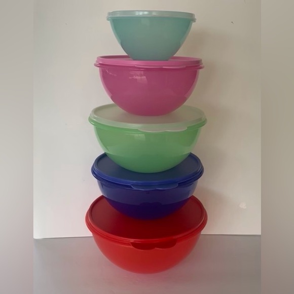Vintage Tupperware  Wonderlier Bowl 5-Pc Set - Picture 1 of 16